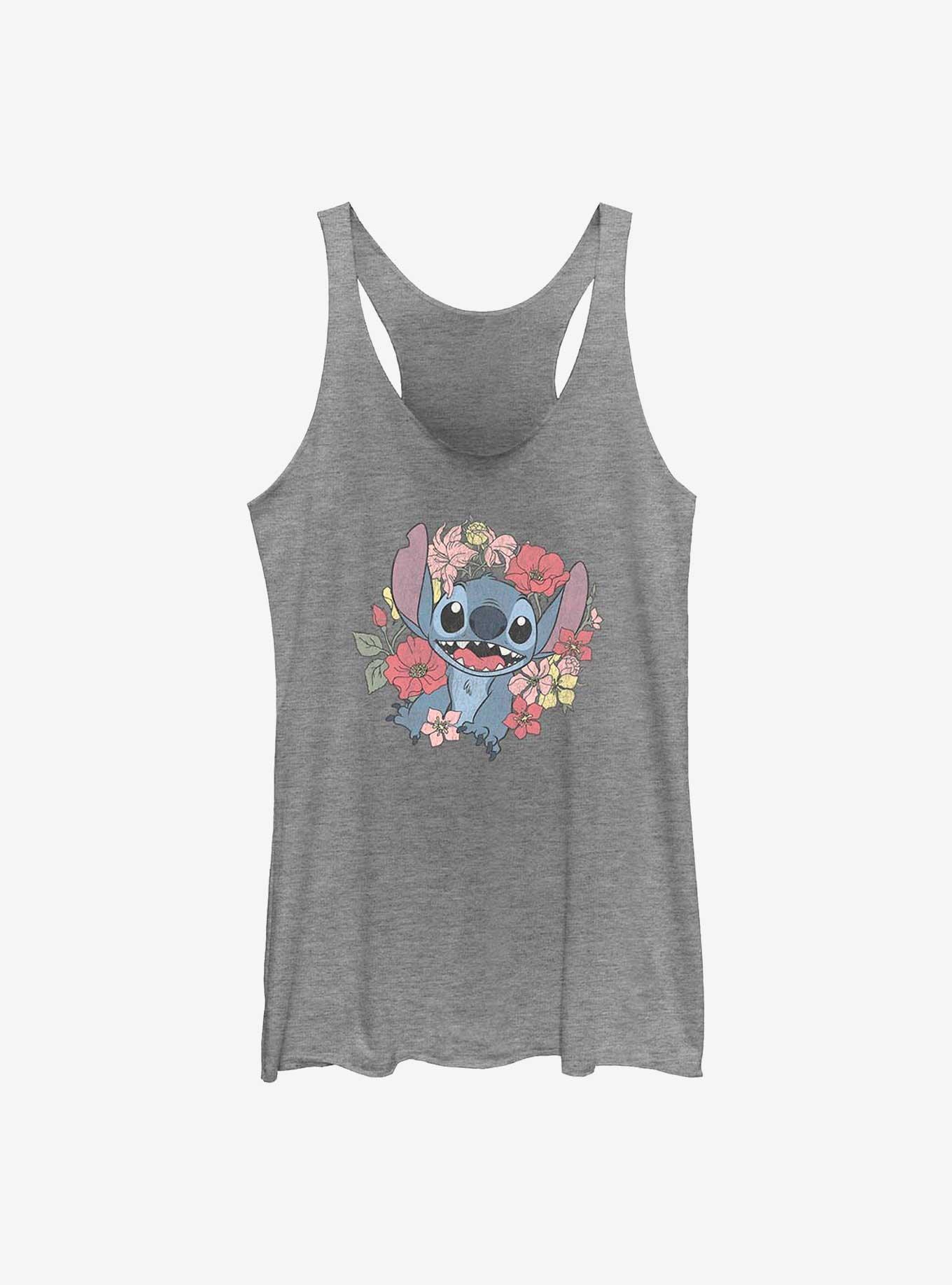 Disney Lilo & Stitch Floral Stitch Girls Tank, , hi-res