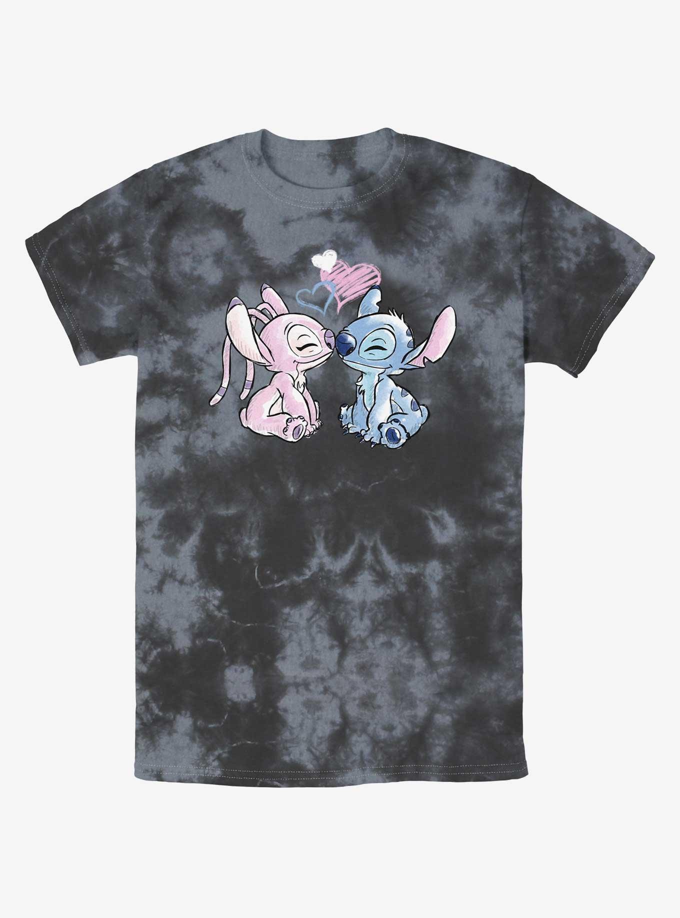 Disney Lilo & Stitch Angel Loves Stitch Tie-Dye T-Shirt