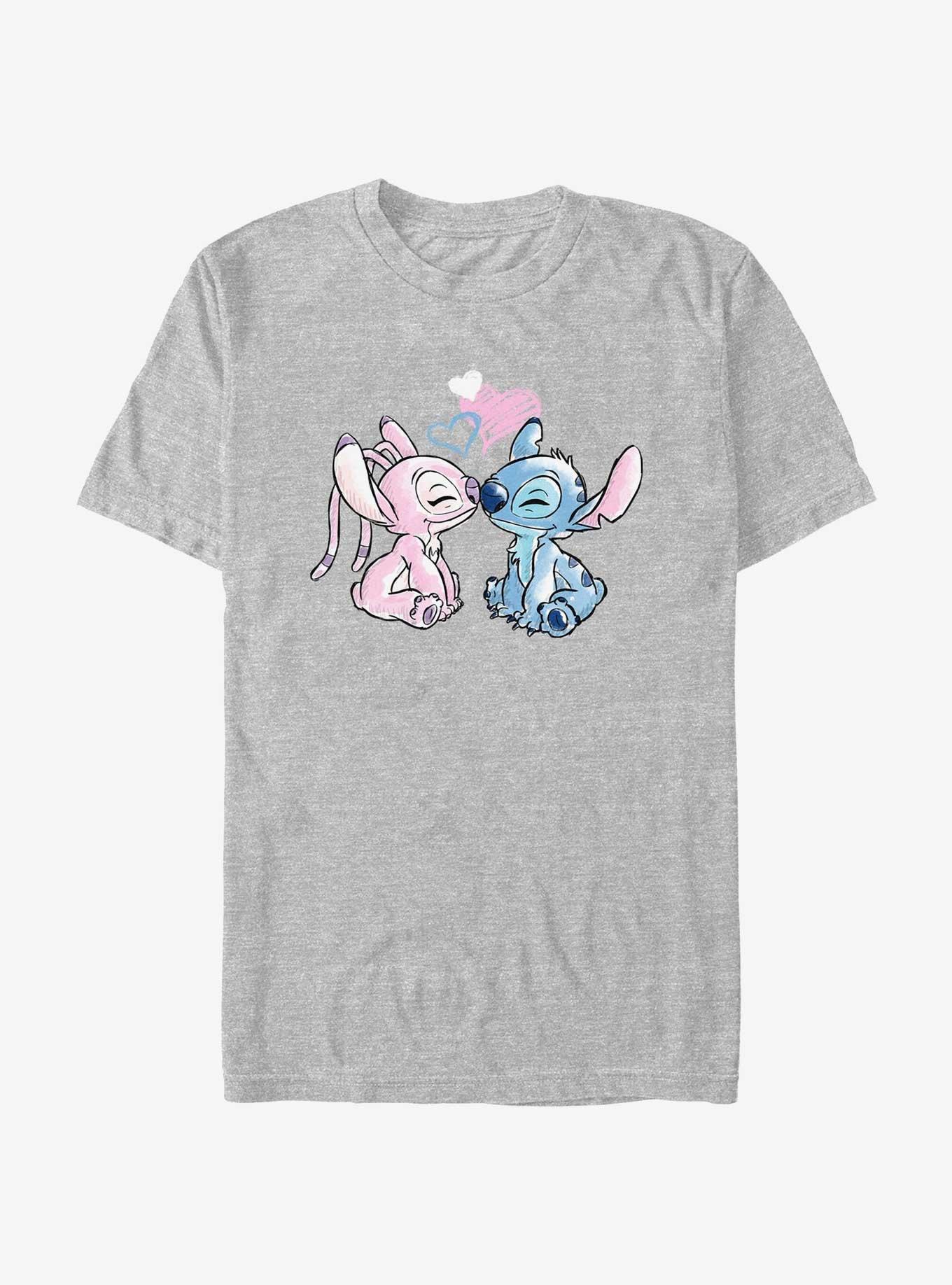 Disney Lilo & Stitch Angel Loves Stitch T-Shirt, , hi-res