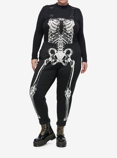 Plus size skeleton online onesie