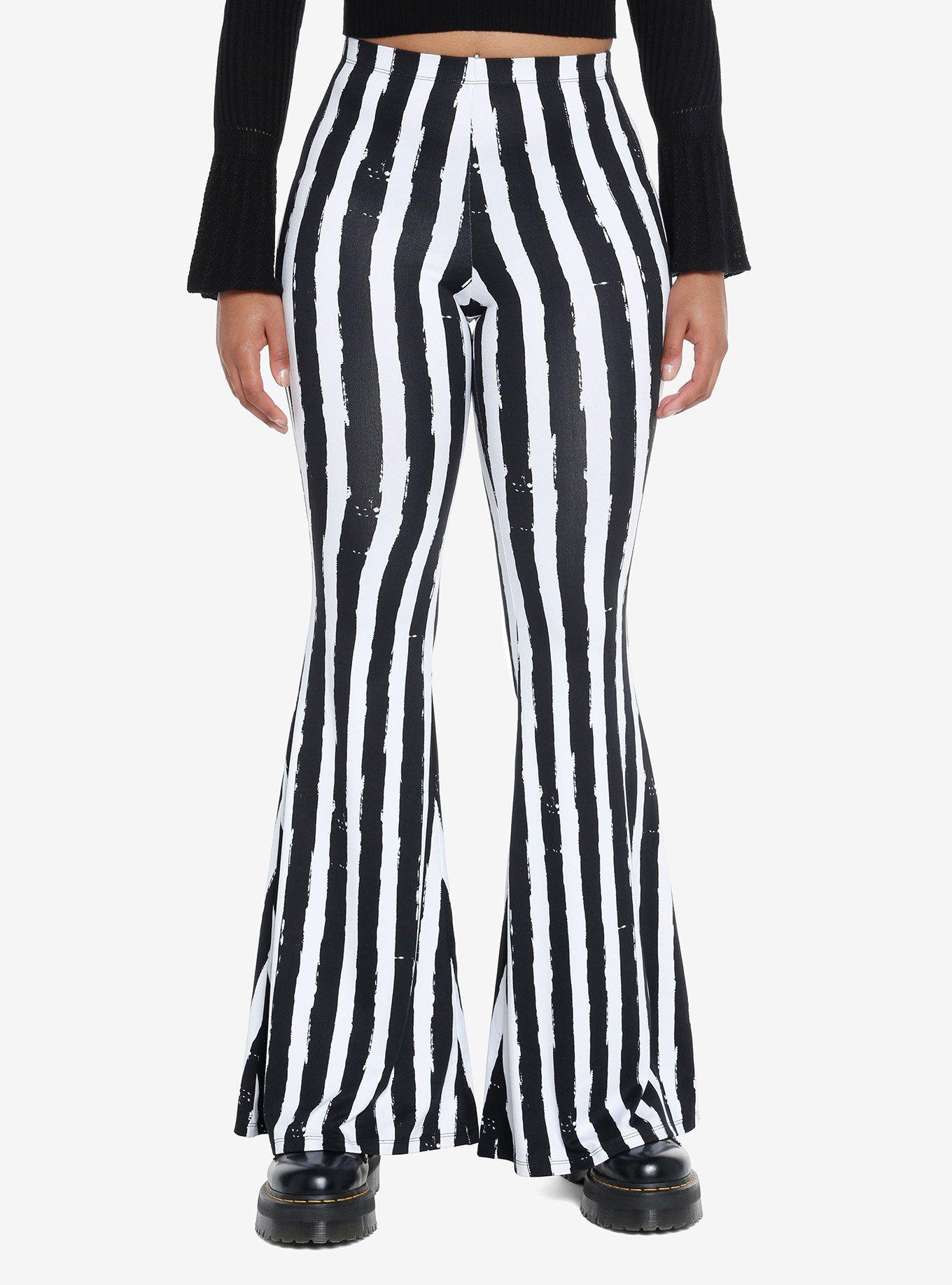 Flared Striped Pants Stripe