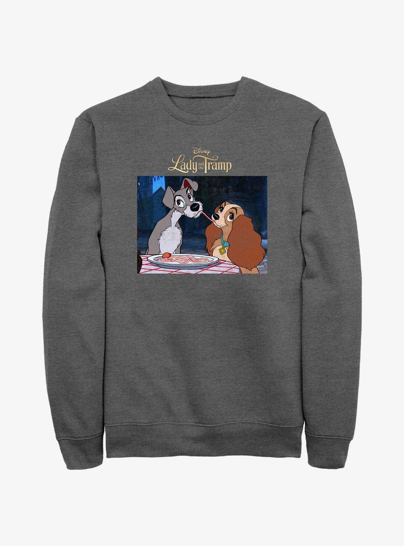 Disney Lady and the Tramp Share Spaghetti Sweatshirt, , hi-res