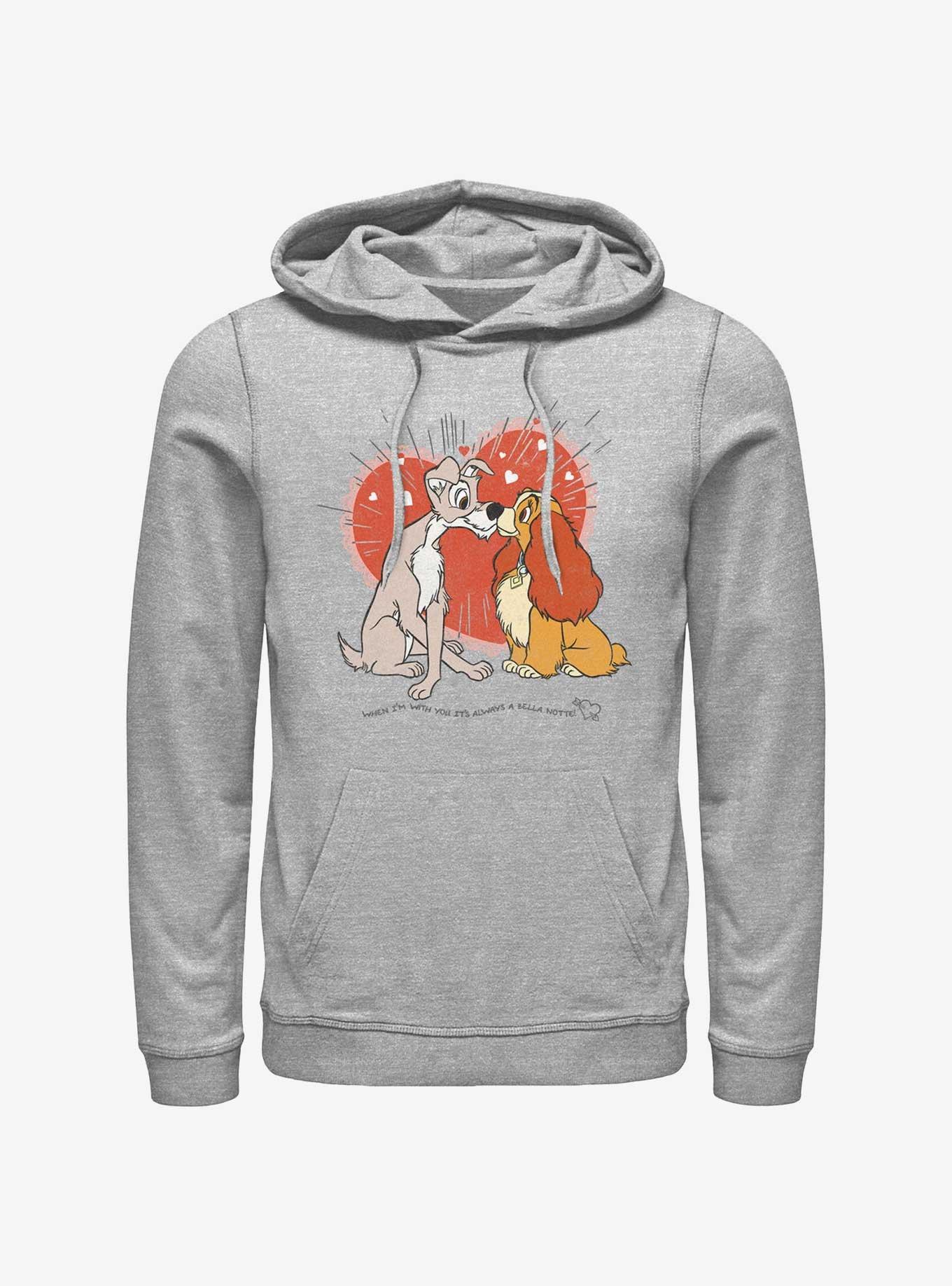 Disney Lady and the Tramp Bella Notte Lovers Hoodie, , hi-res