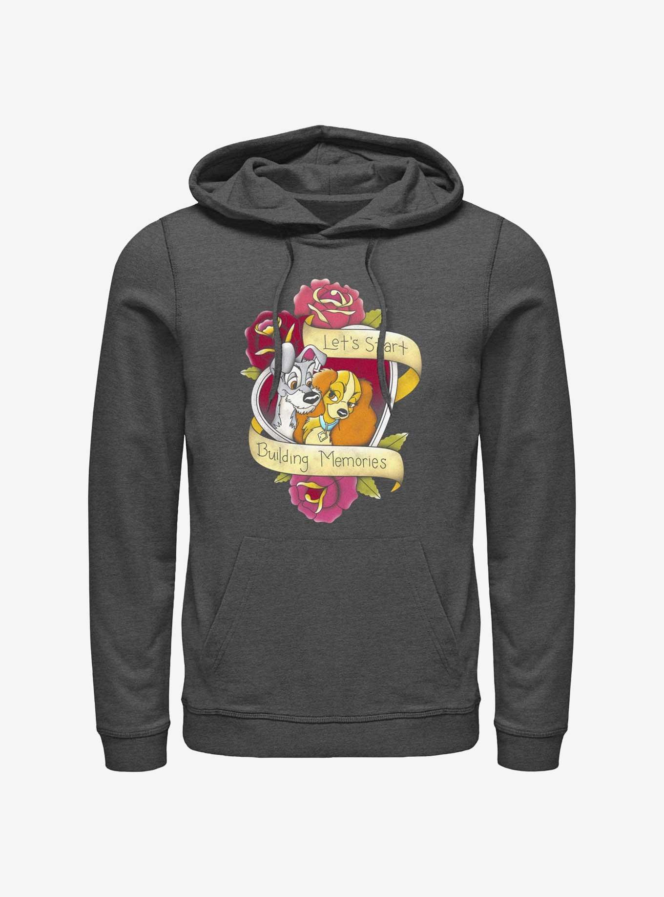 Disney Lady and the Tramp Build Memories Hoodie, CHAR HTR, hi-res