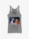 Disney Lady and the Tramp Share Spaghetti Girls Tank, GRAY HTR, hi-res
