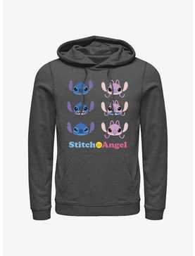 Disney Lilo & Stitch Angel & Stitch Faces Hoodie, , hi-res