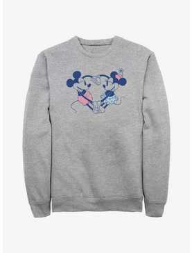 Disney Mickey Mouse & Minnie Mouse Heart Pair Sweatshirt, , hi-res