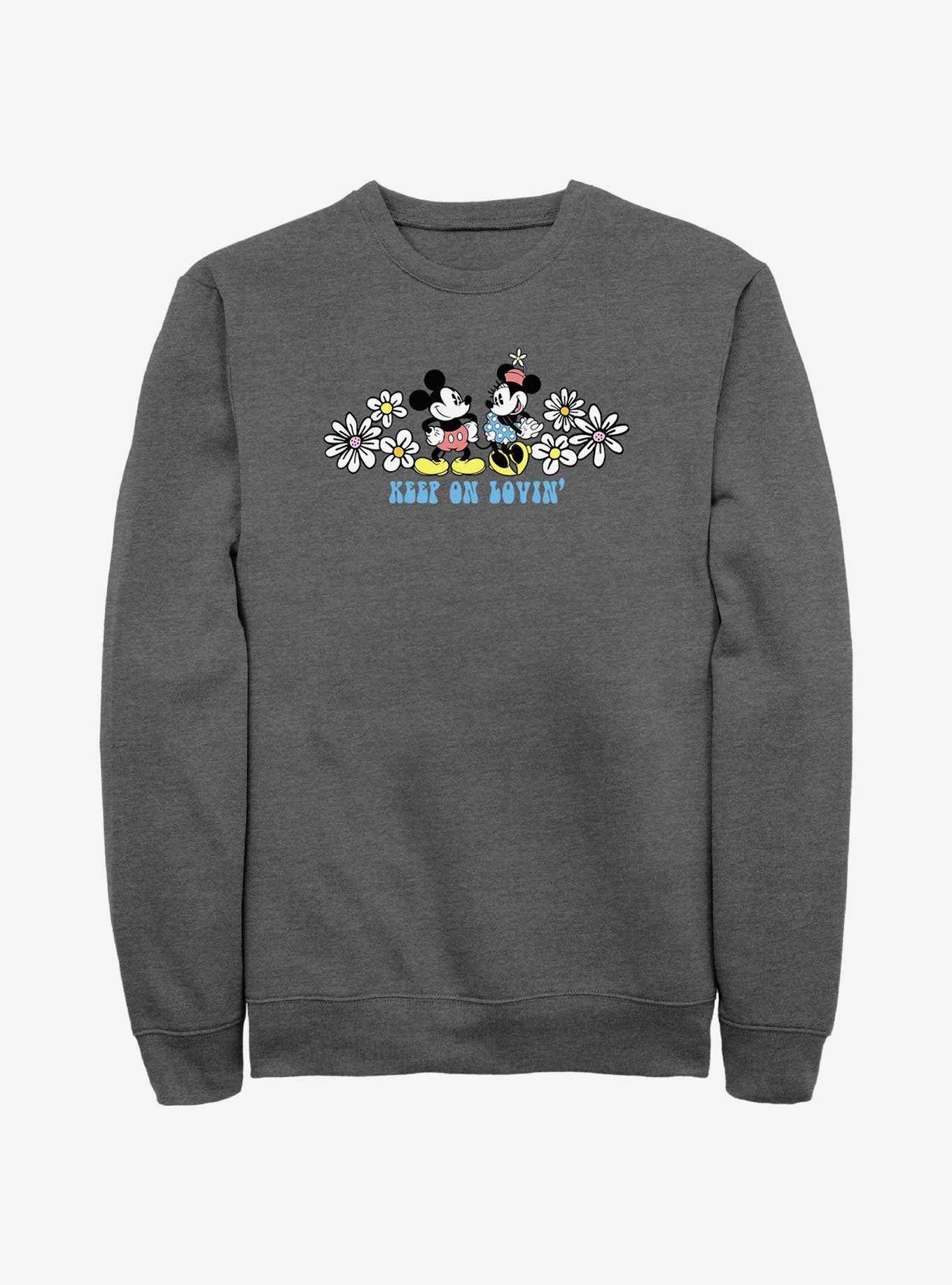 Disney Mickey Mouse & Minnie Mouse Keep On Lovin' Sweatshirt, , hi-res