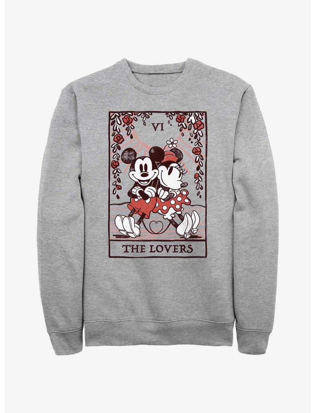 Disney Mickey Mouse & Minnie Mouse The Lovers Sweatshirt, ATH HTR, hi-res