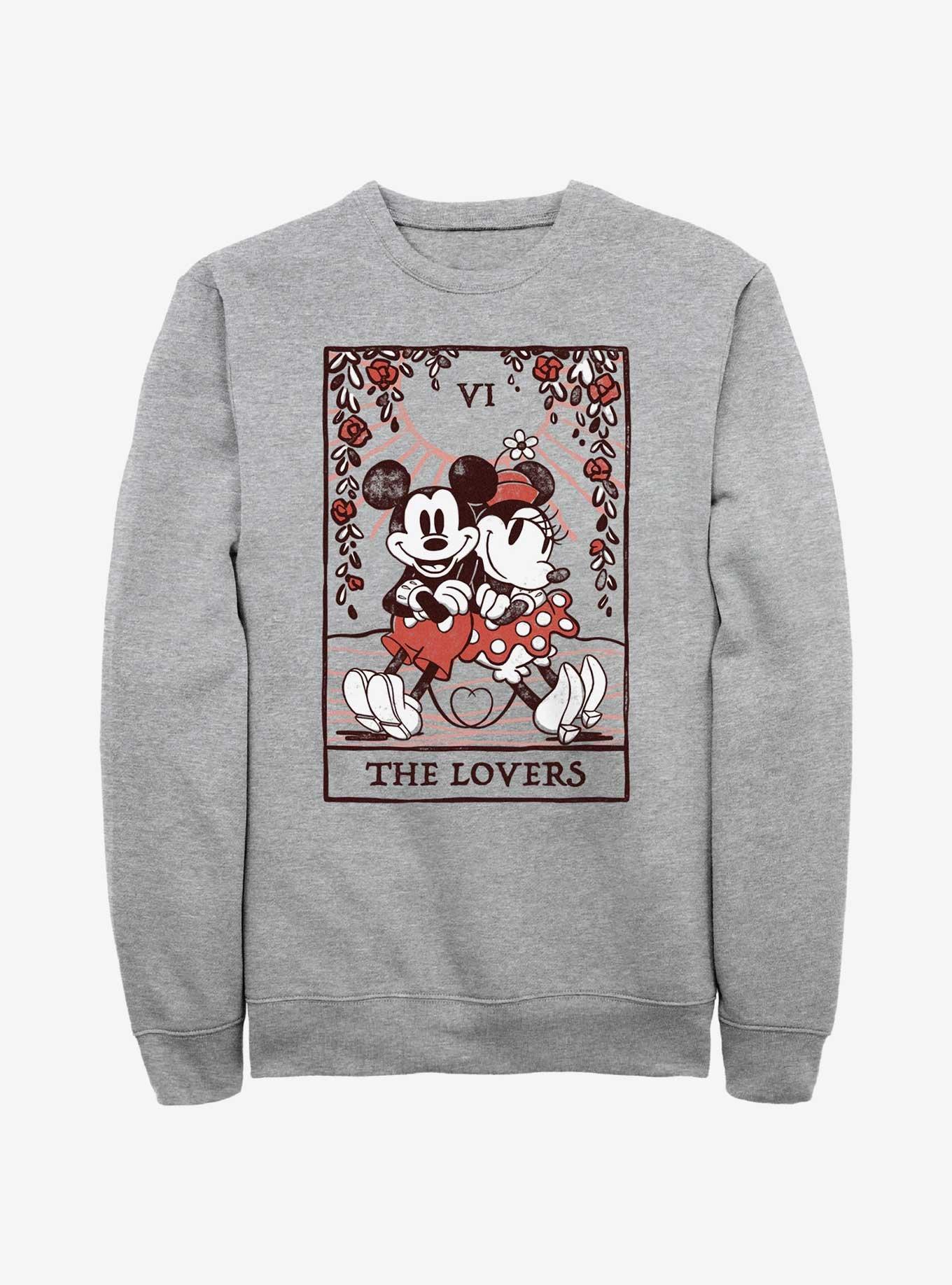 Disney Mickey Mouse & Minnie Mouse The Lovers Sweatshirt, ATH HTR, hi-res