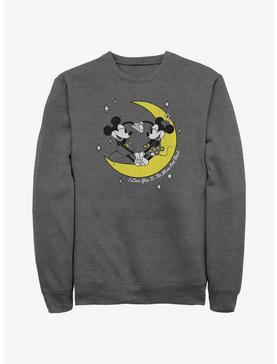 Plus Size Disney Mickey Mouse I Love You To The Moon And Back Sweatshirt, , hi-res