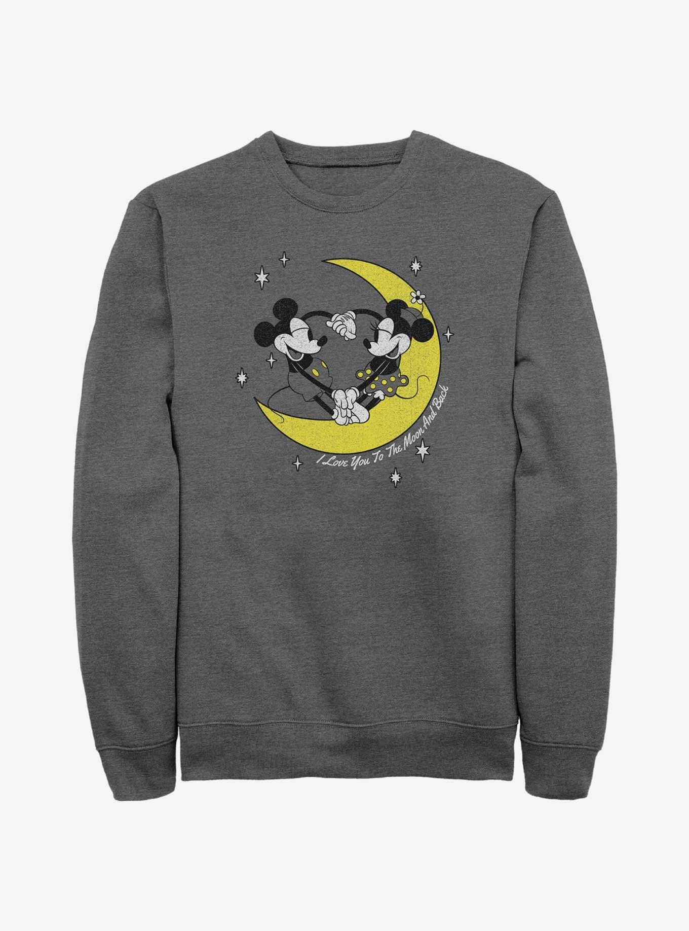 Disney Mickey Mouse & Minnie Mouse I Love You To The Moon And Back Sweatshirt, , hi-res