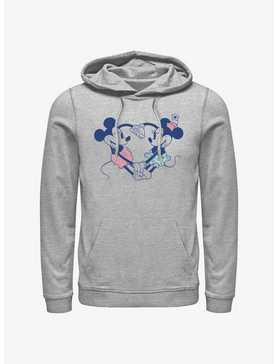 Disney Mickey Mouse & Minnie Mouse Heart Pair Hoodie, , hi-res