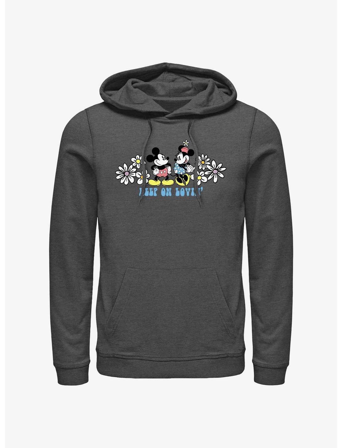 Disney Mickey Mouse & Minnie Mouse Keep On Lovin' Hoodie, CHAR HTR, hi-res