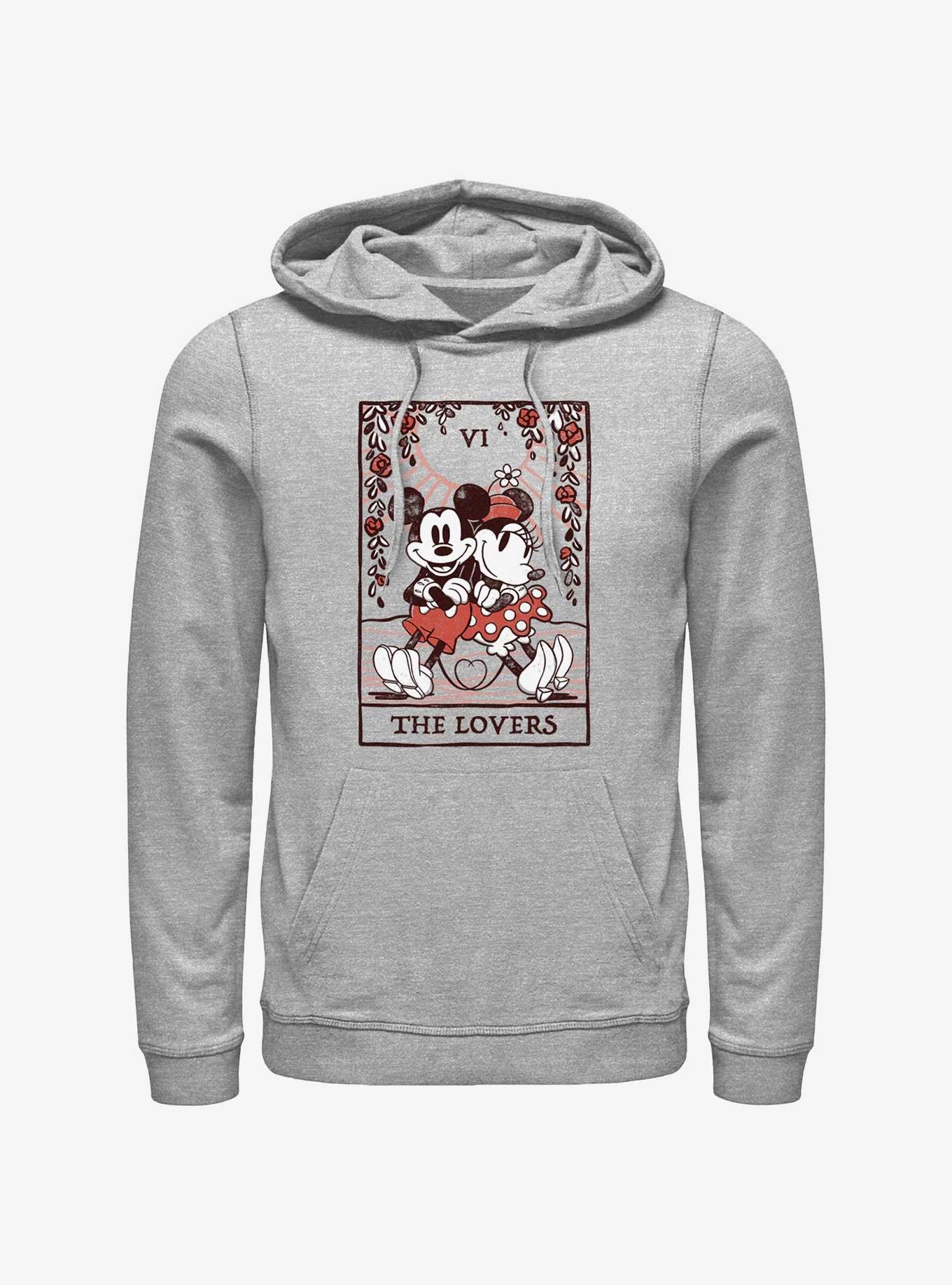 Disney Mickey Mouse & Minnie Mouse The Lovers Hoodie, ATH HTR, hi-res