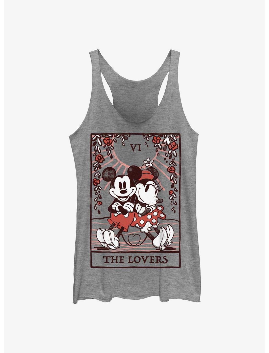 Disney Mickey Mouse & Minnie Mouse The Lovers Girls Tank Top, GRAY HTR, hi-res