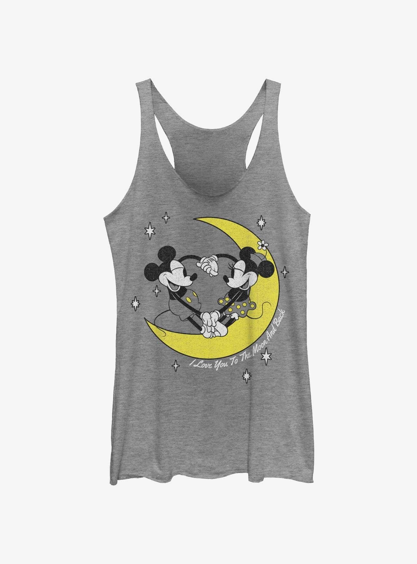 Hot Topic Disney Mickey Mouse & Minnie I Love You To The Moon And Back  Girls Tank Top