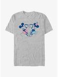 Disney Mickey Mouse & Minnie Mouse Heart Pair T-Shirt, ATH HTR, hi-res