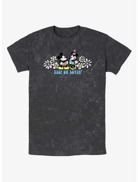 Disney Mickey Mouse & Minnie Mouse Keep On Lovin' Mineral Wash T-Shirt, , hi-res