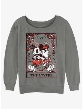 Disney Mickey Mouse & Minnie Mouse The Lovers Girls Slouchy Sweatshirt, , hi-res