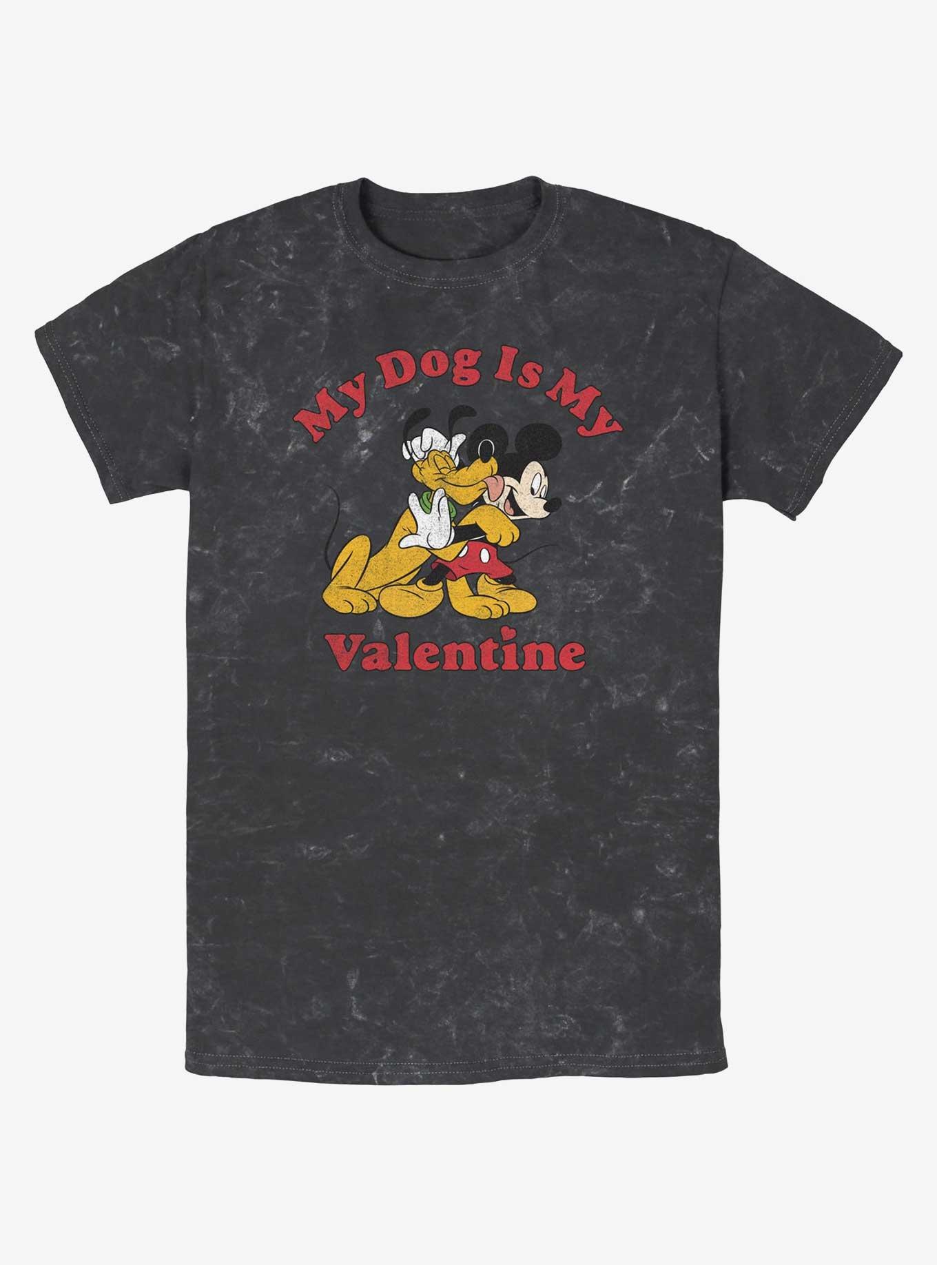 Disney Mickey Mouse & Pluto Love My Dog Mineral Wash T-Shirt, , hi-res