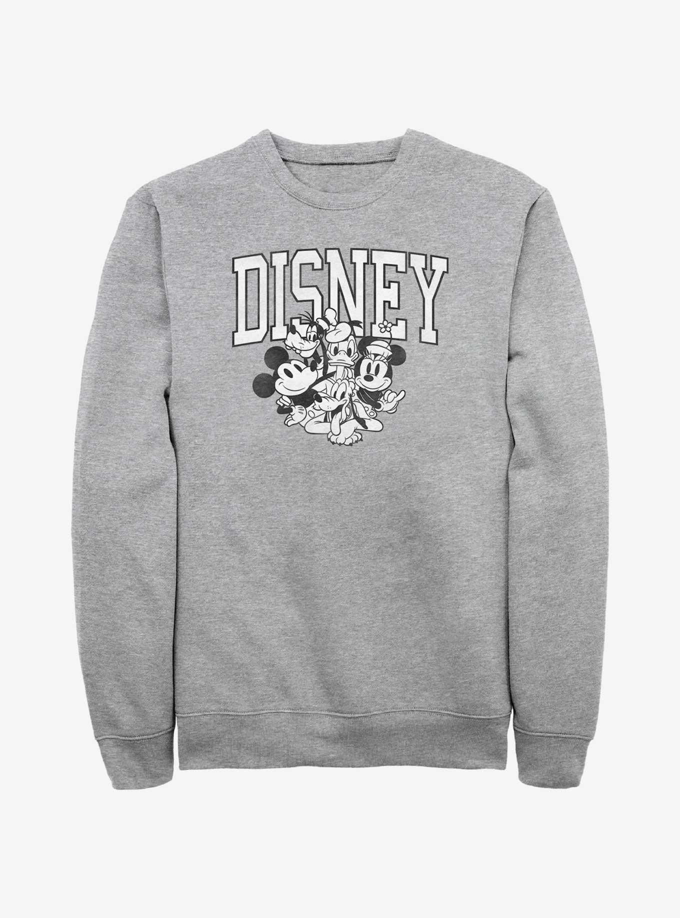 Disney Mickey Mouse Vintage Group Sweatshirt, ATH HTR, hi-res