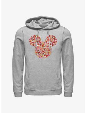 Plus Size Disney Mickey Mouse Mickey Flowers Hoodie, , hi-res