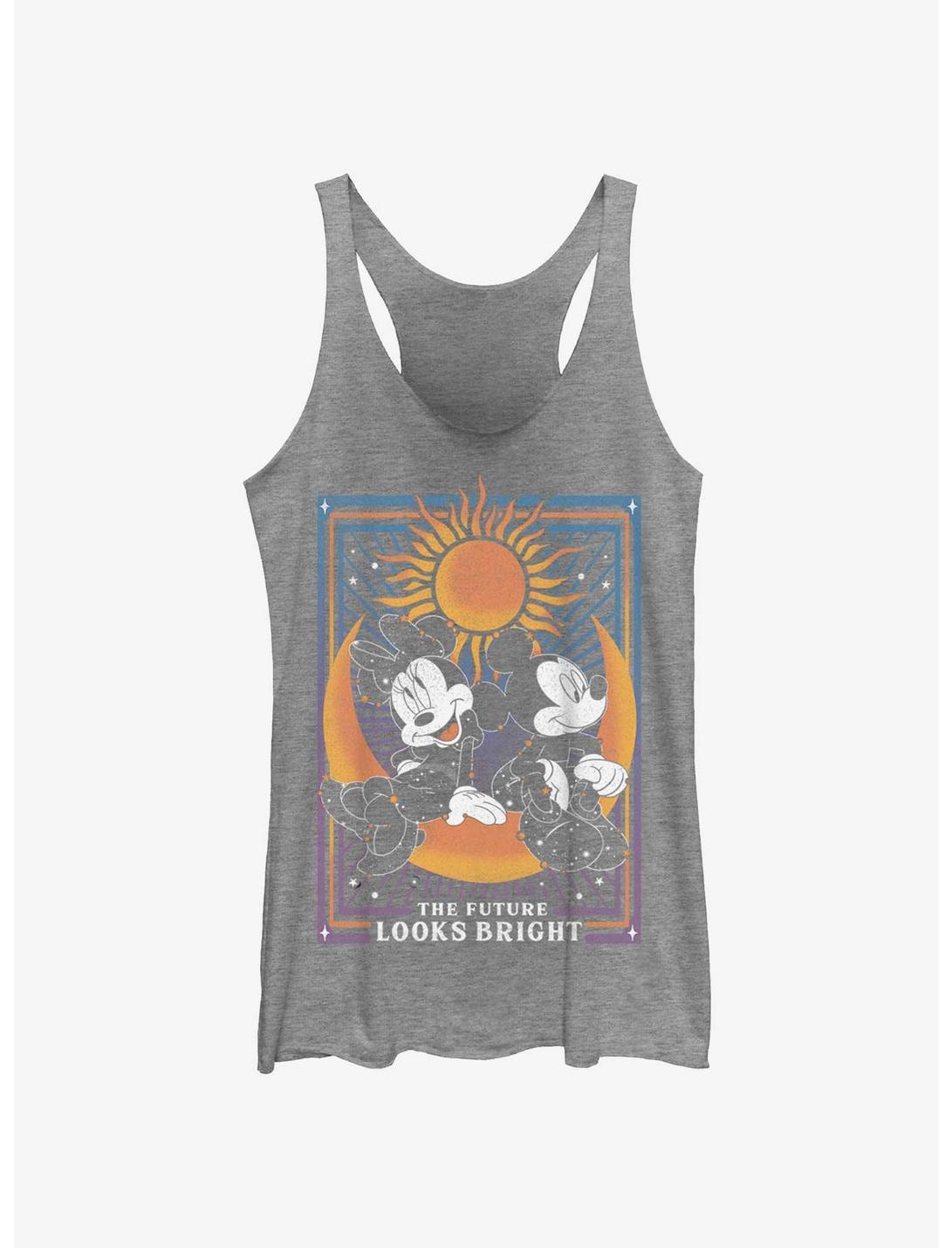 Disney Mickey Mouse & Minnie Mouse The Future Looks Bright Astrology Girls Tank Top, GRAY HTR, hi-res