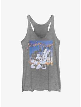 Disney Mickey Mouse & Minnie Mouse Sunset Couple Girls Tank Top, , hi-res
