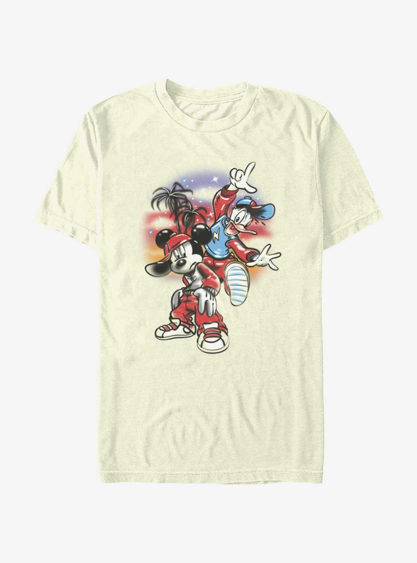 Disney Mickey Mouse Airbrush Mickey & Donald T-Shirt - BEIGETAN | Hot Topic