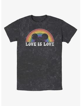 Disney Mickey Mouse Love Is Love Mineral Wash T-Shirt, , hi-res