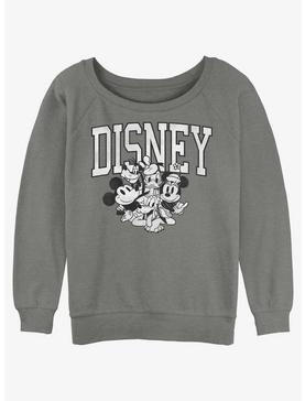 Plus Size Disney Mickey Mouse Disney Group Girls Slouchy Sweatshirt, , hi-res