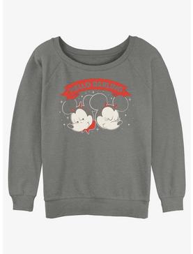 Disney Mickey Mouse Hello Darling Girls Slouchy Sweatshirt, , hi-res