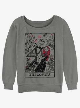 Disney The Nightmare Before Christmas Loving Death Girls Slouchy Sweatshirt, , hi-res