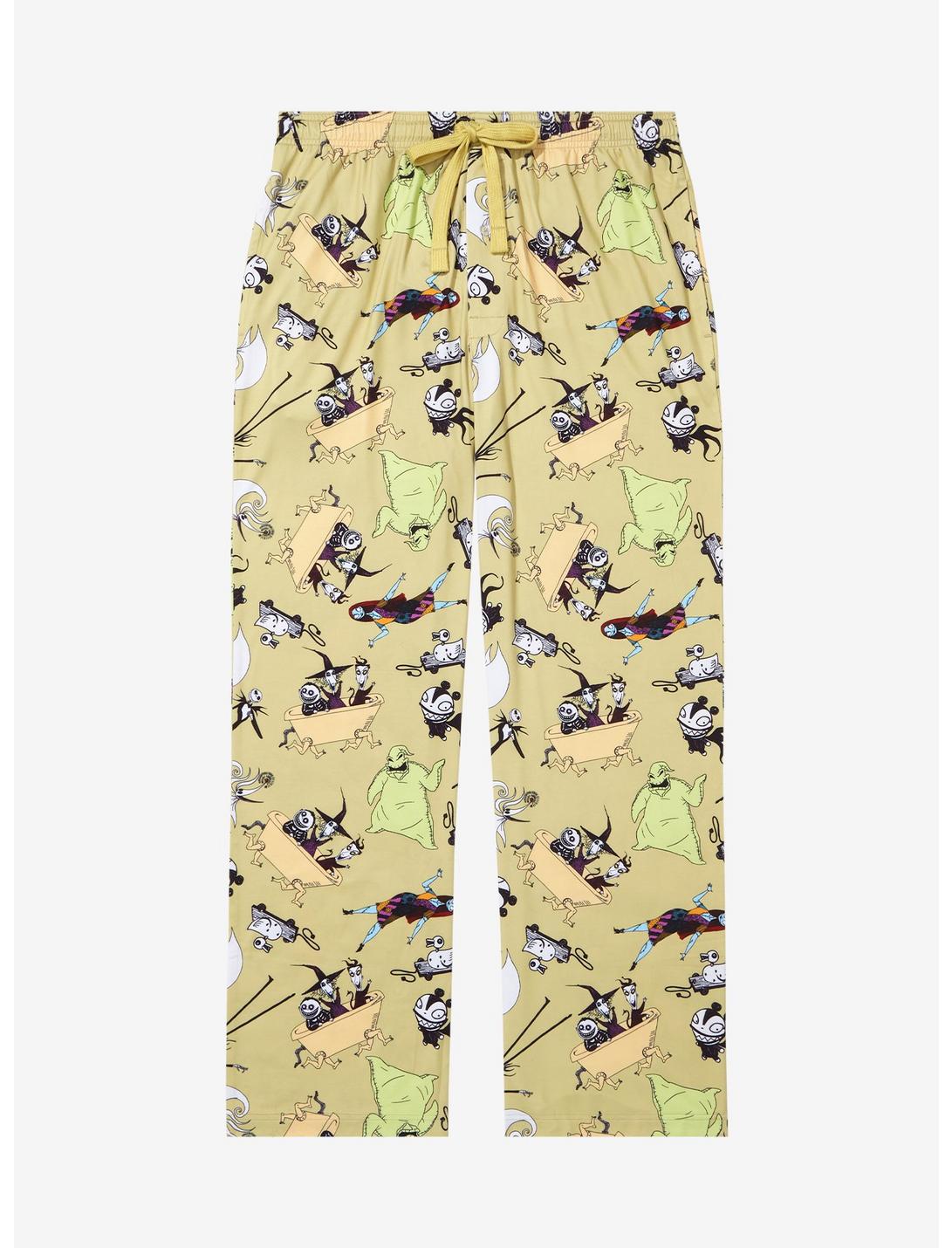 Disney The Nightmare Before Christmas Characters Allover Print Sleep Pants - BoxLunch Exclusive, LIGHT GREY, hi-res