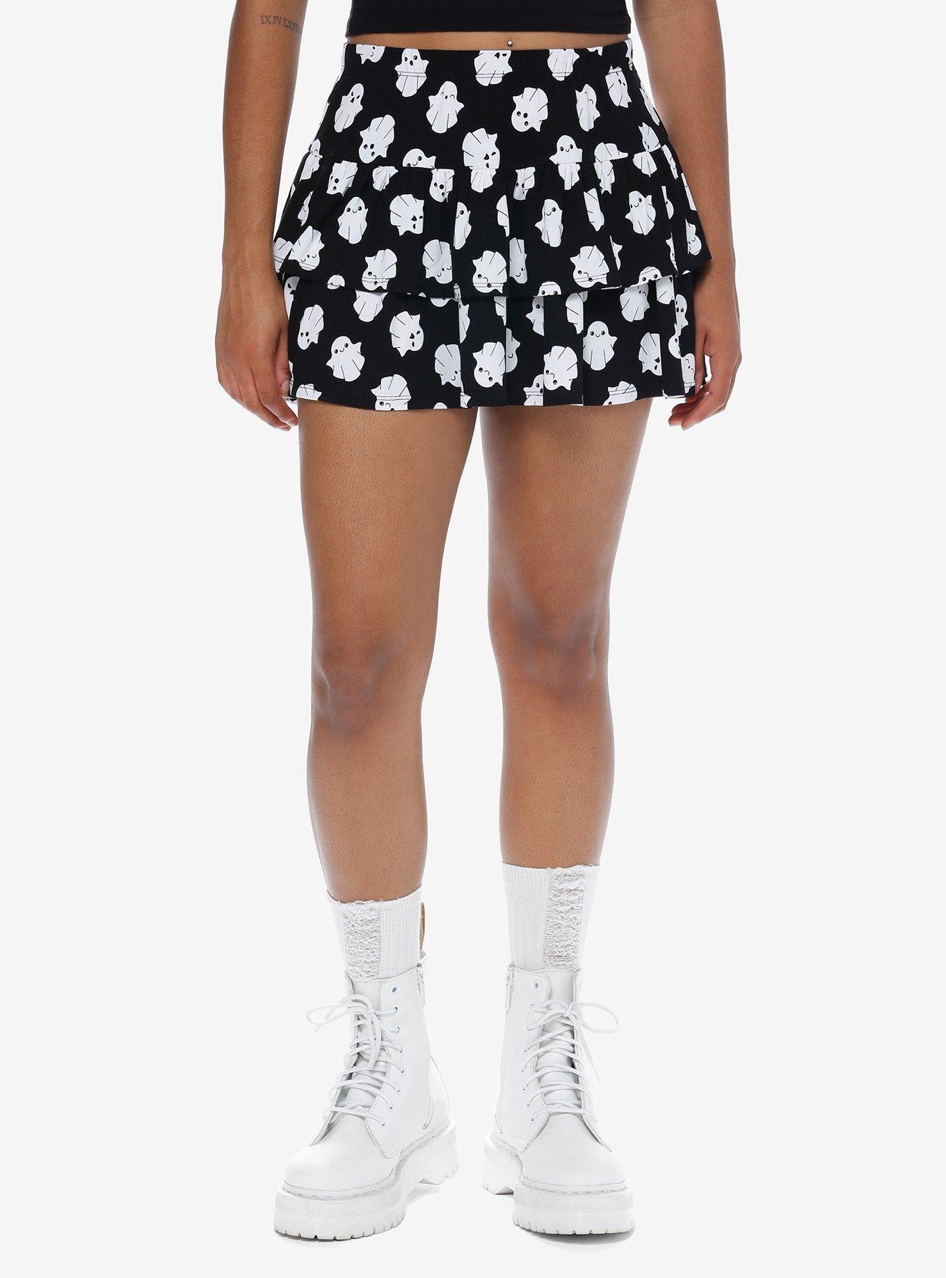 Sweet Society Kawaii Ghost Tiered Skirt, MULTI, hi-res