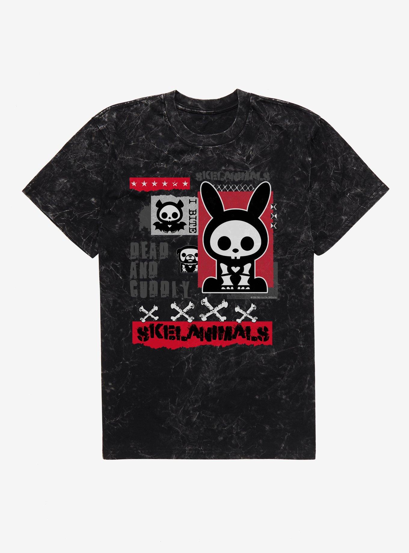 Skelanimals Dead And Cuddly Mineral Wash T-Shirt, , hi-res