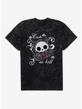 Skelanimals Diego Cute As Hell Mineral Wash T-Shirt, BLACK MINERAL WASH, hi-res