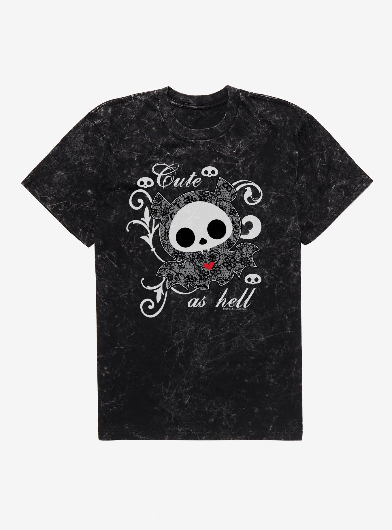 Skelanimals Diego Cute As Hell Mineral Wash T-Shirt, , hi-res