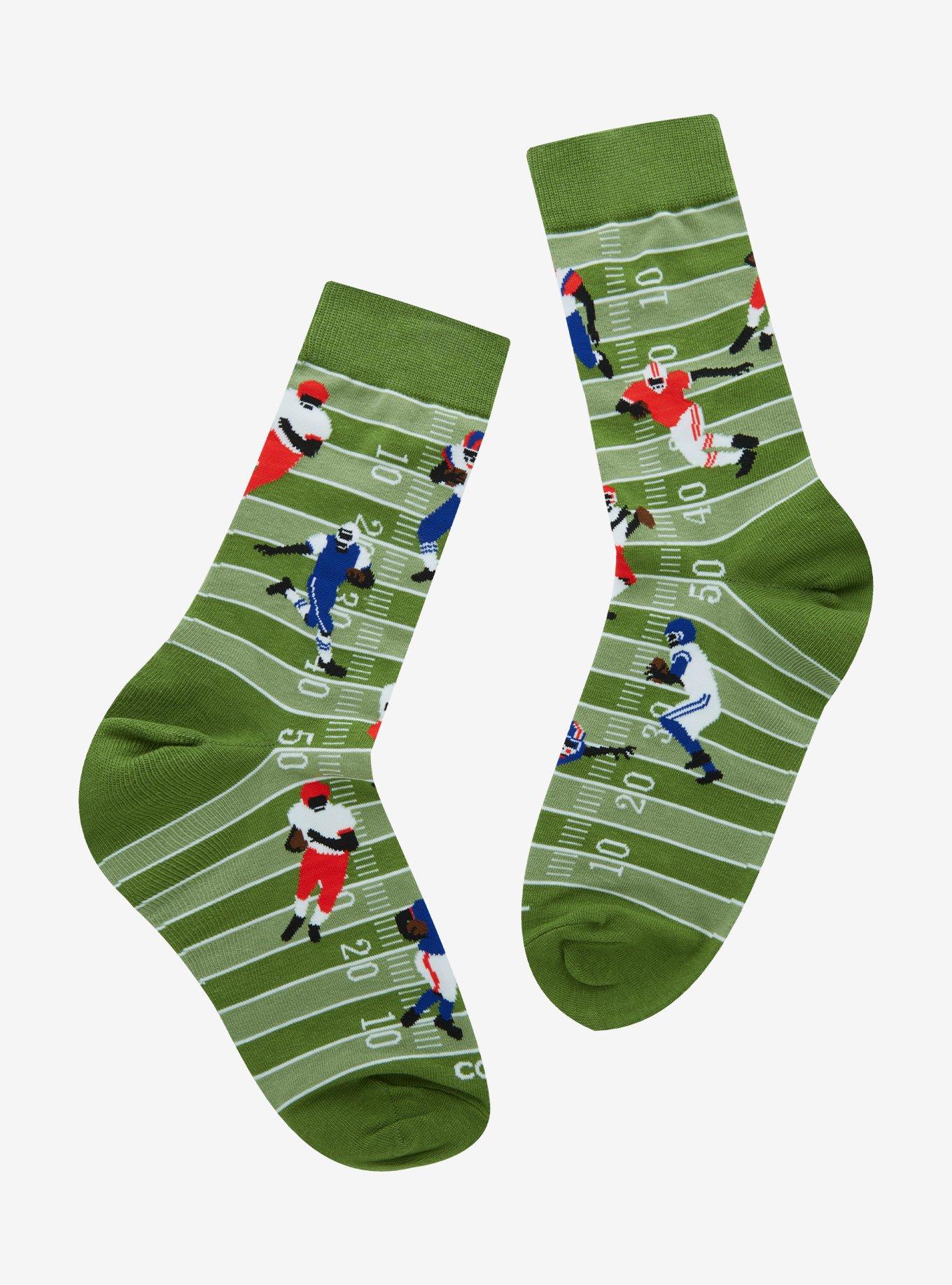 Cool Socks Football Players Allover Print Crew Socks, , hi-res