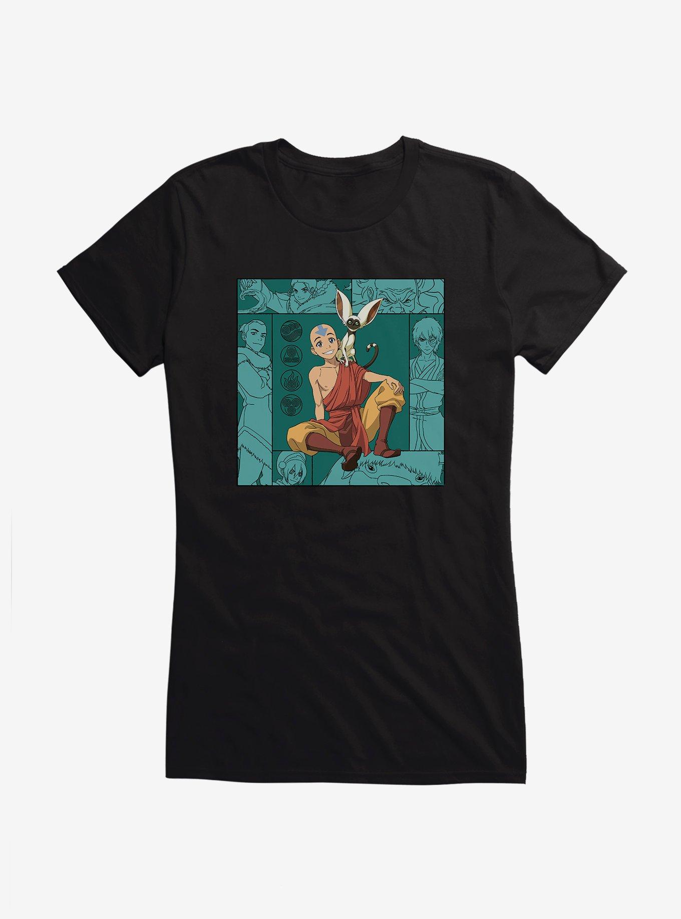 Avatar: The Last Airbender Aang And Momo Girls T-Shirt, , hi-res