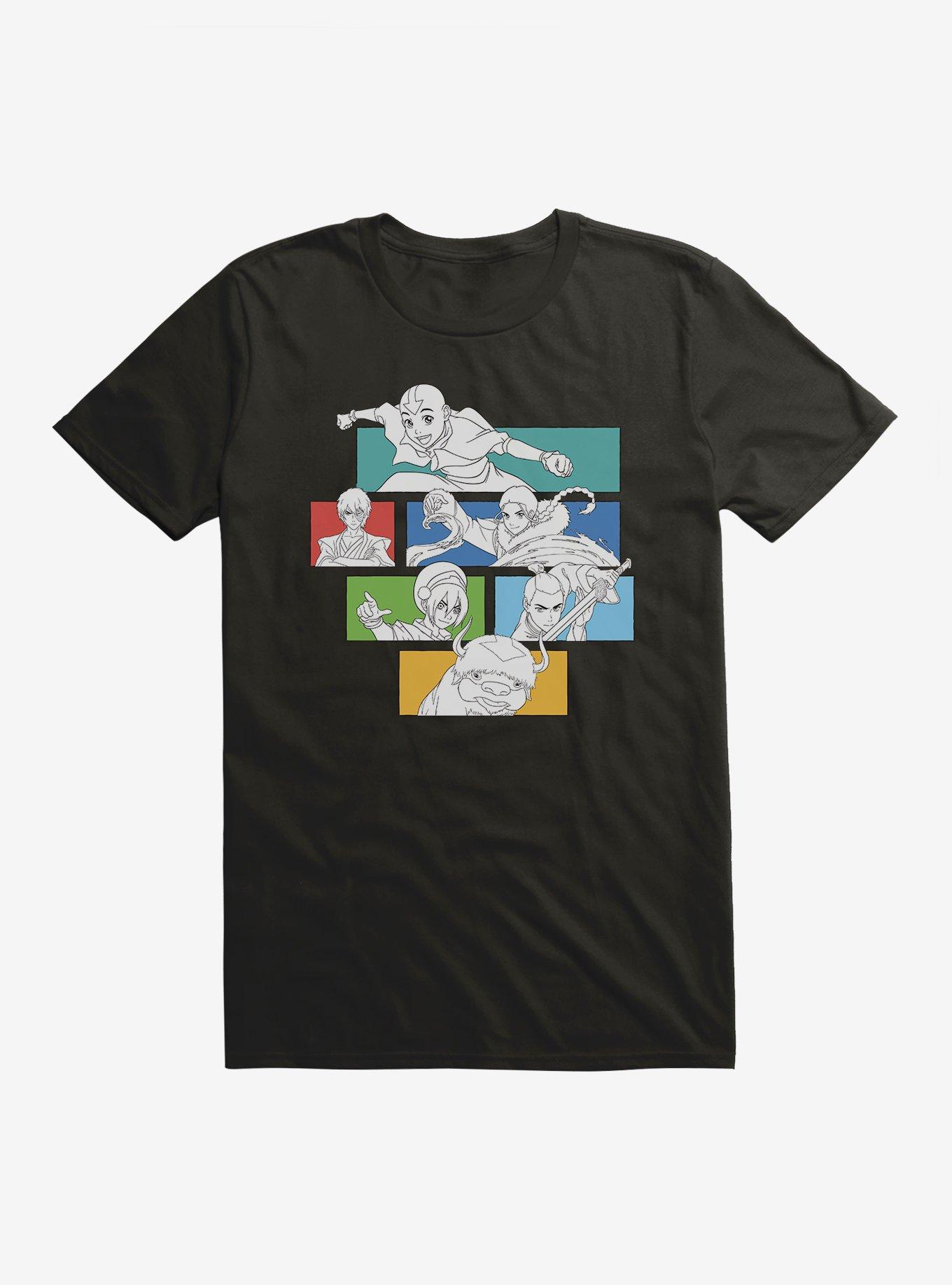 Avatar: The Last Airbender Characters Colorblock T-Shirt, , hi-res