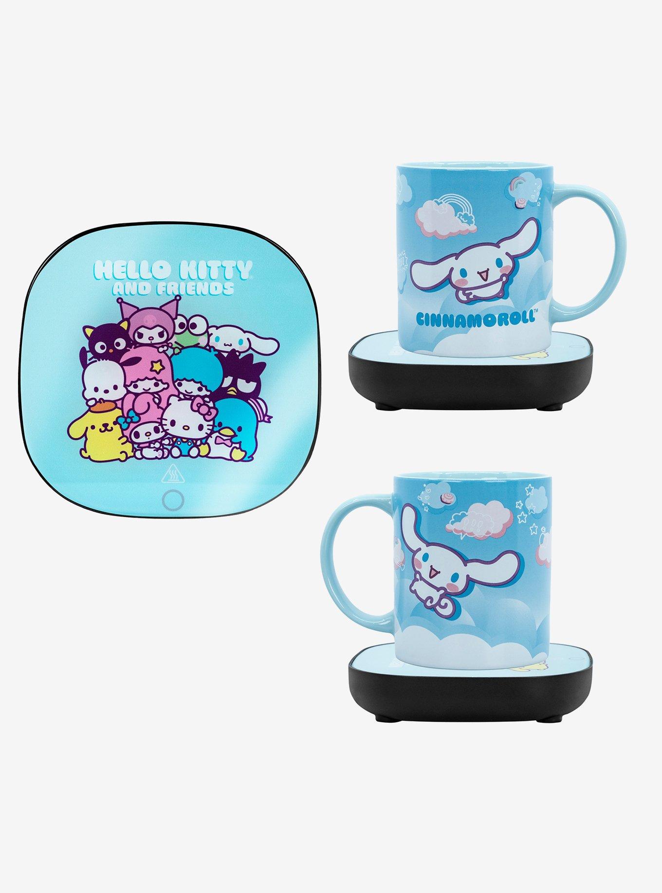 Disney Mickey and Friends Glass Top Mug Warmer with Travel Mug - White