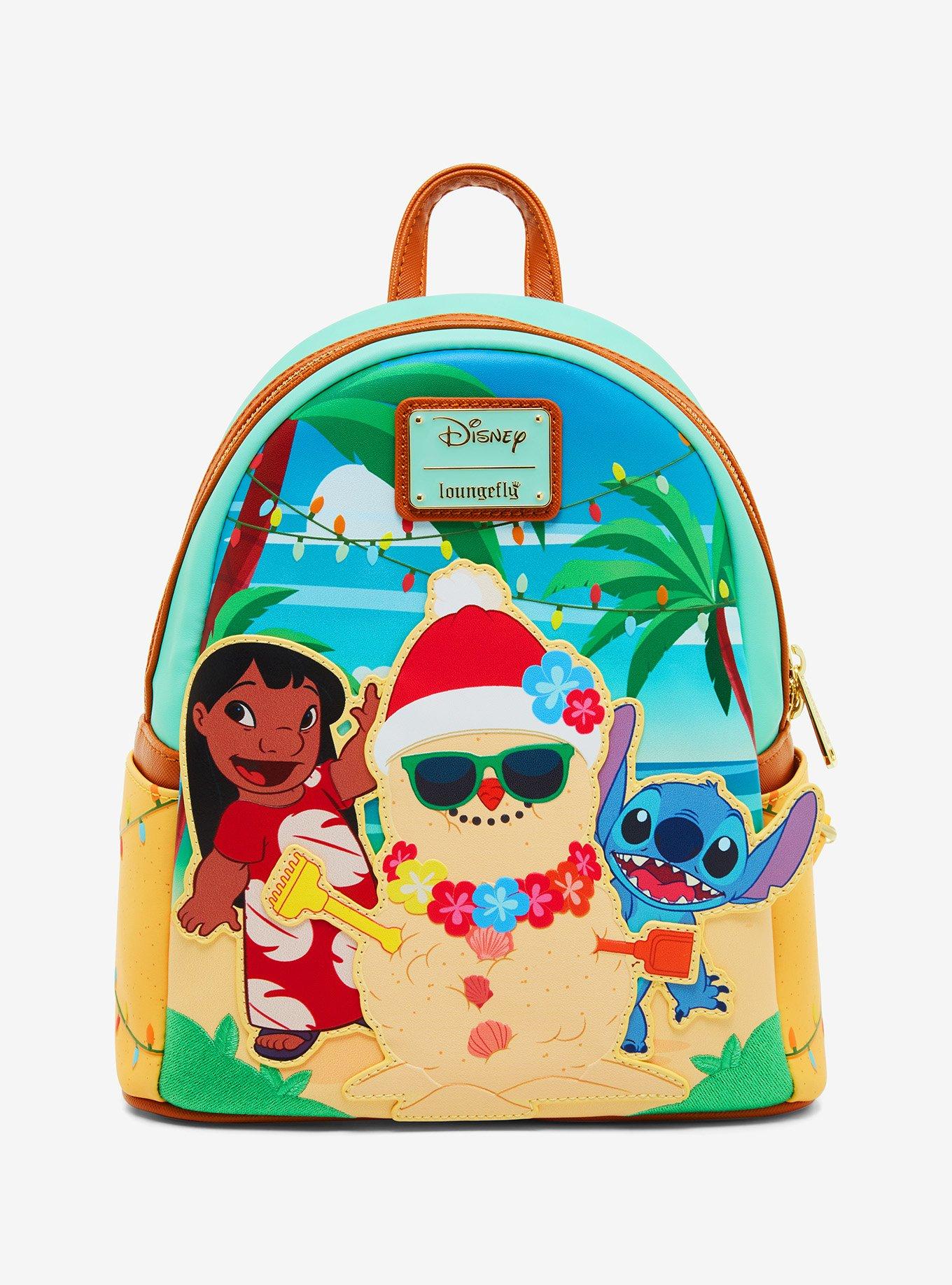Loungefly Disney Lilo & Stitch Sand Snowman Glow-in-the-Dark Mini Backpack  - BoxLunch Exclusive