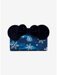 Loungefly Disney Minnie Mouse Snowflake Ears Small Wallet - BoxLunch Exclusive, , hi-res