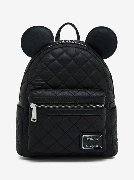 Loungefly Disney Mickey Mouse Puffer Quilt Ears Mini Backpack ...
