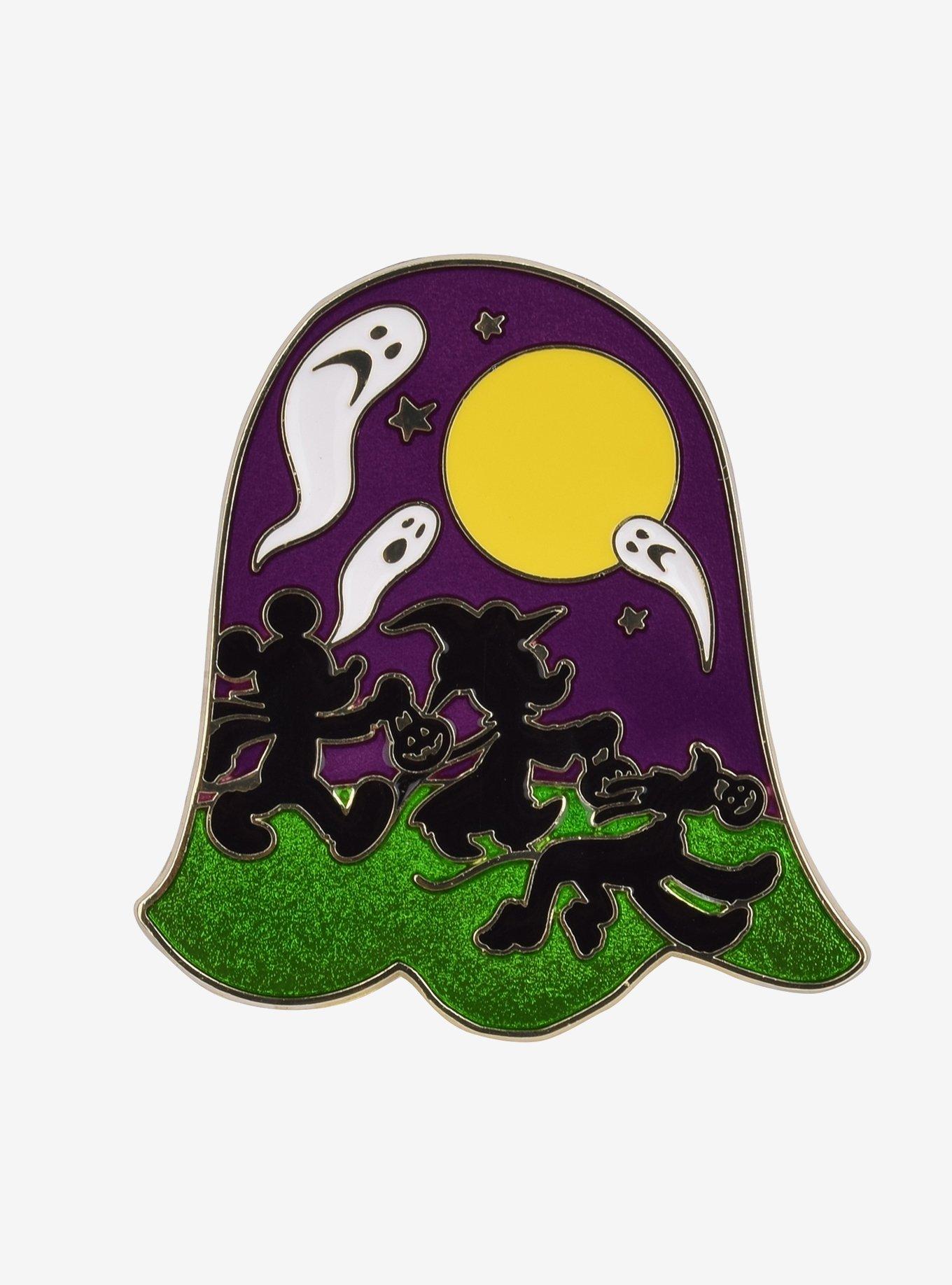 Disney Mickey Mouse & Friends Ghost Silhouette Enamel Pin - BoxLunch Exclusive, , hi-res
