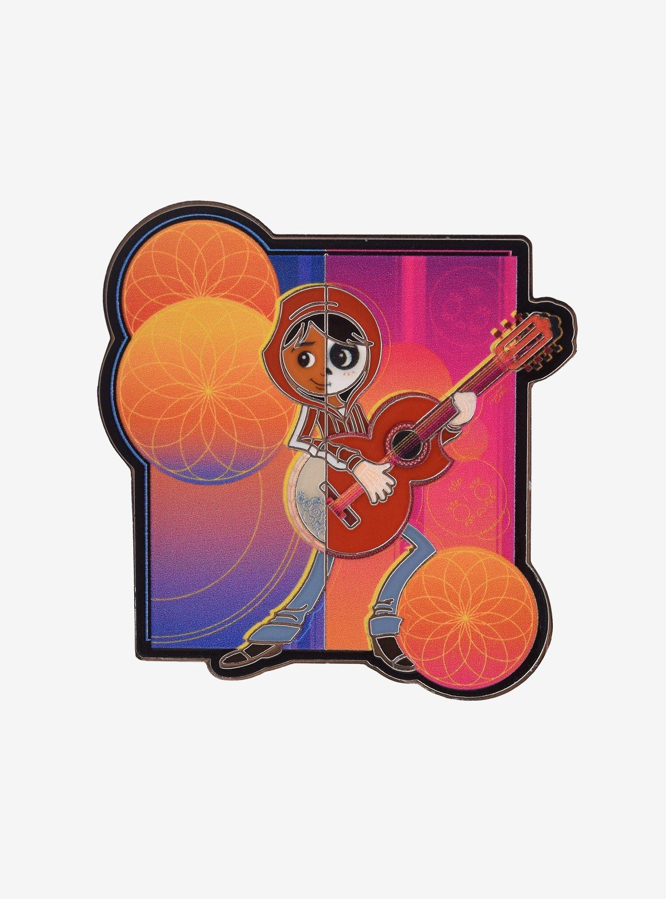 Disney 100 Pixar Coco Miguel Split Portrait Enamel Pin - BoxLunch Exclusive