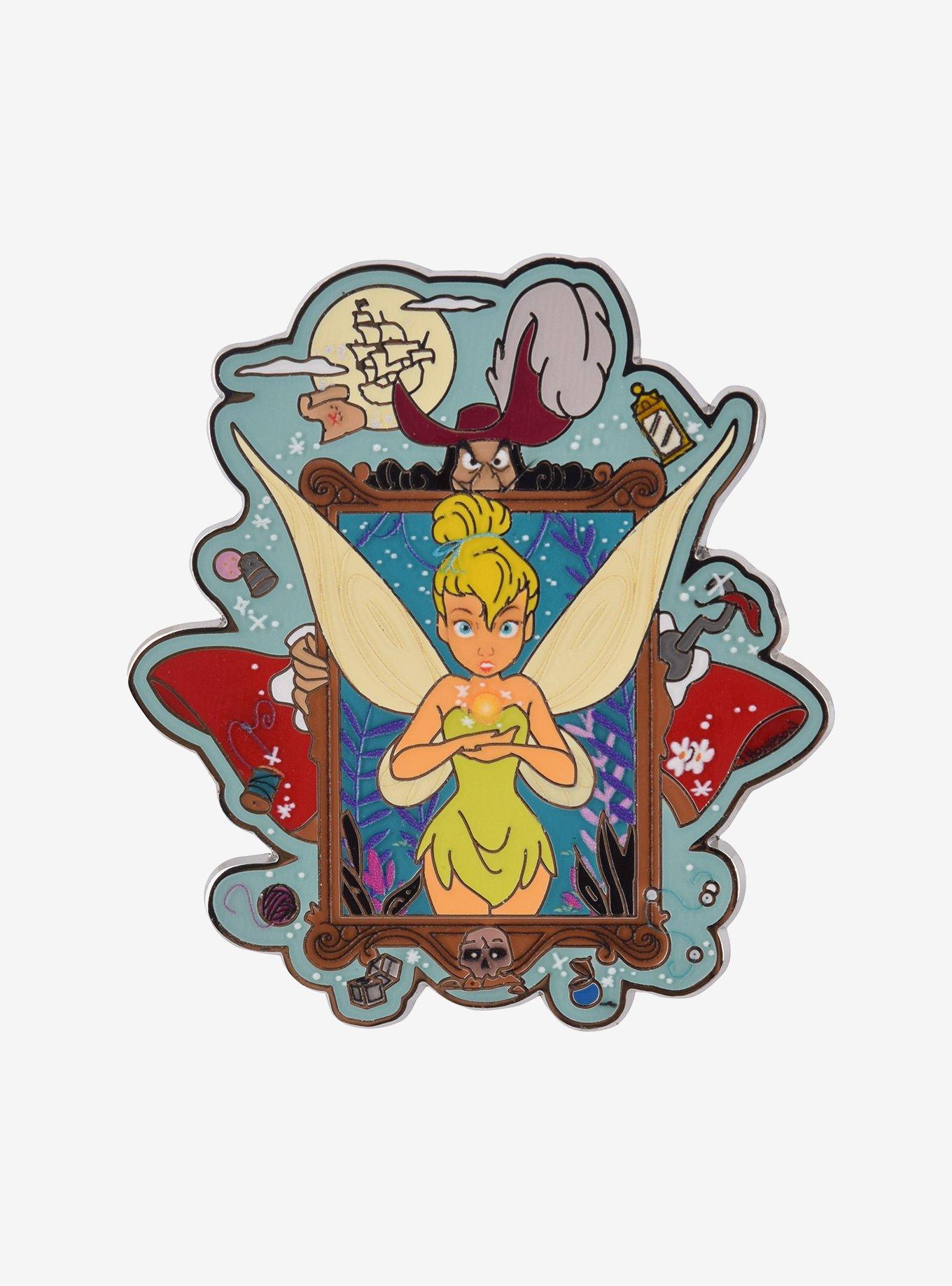 Disney 100 Peter Pan Tinker Bell Frame Enamel Pin - BoxLunch Exclusive, , hi-res