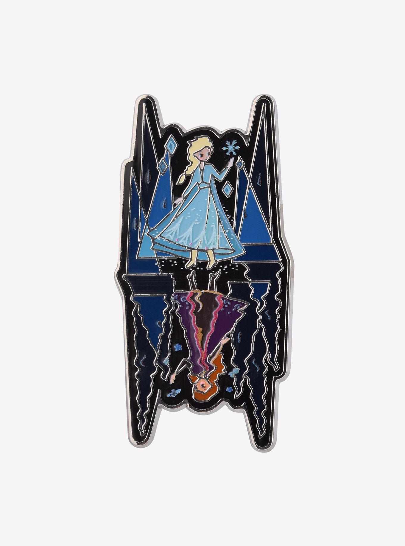 Disney 100 Frozen Anna & Elsa Reflection Enamel Pin - BoxLunch Exclusive, , hi-res